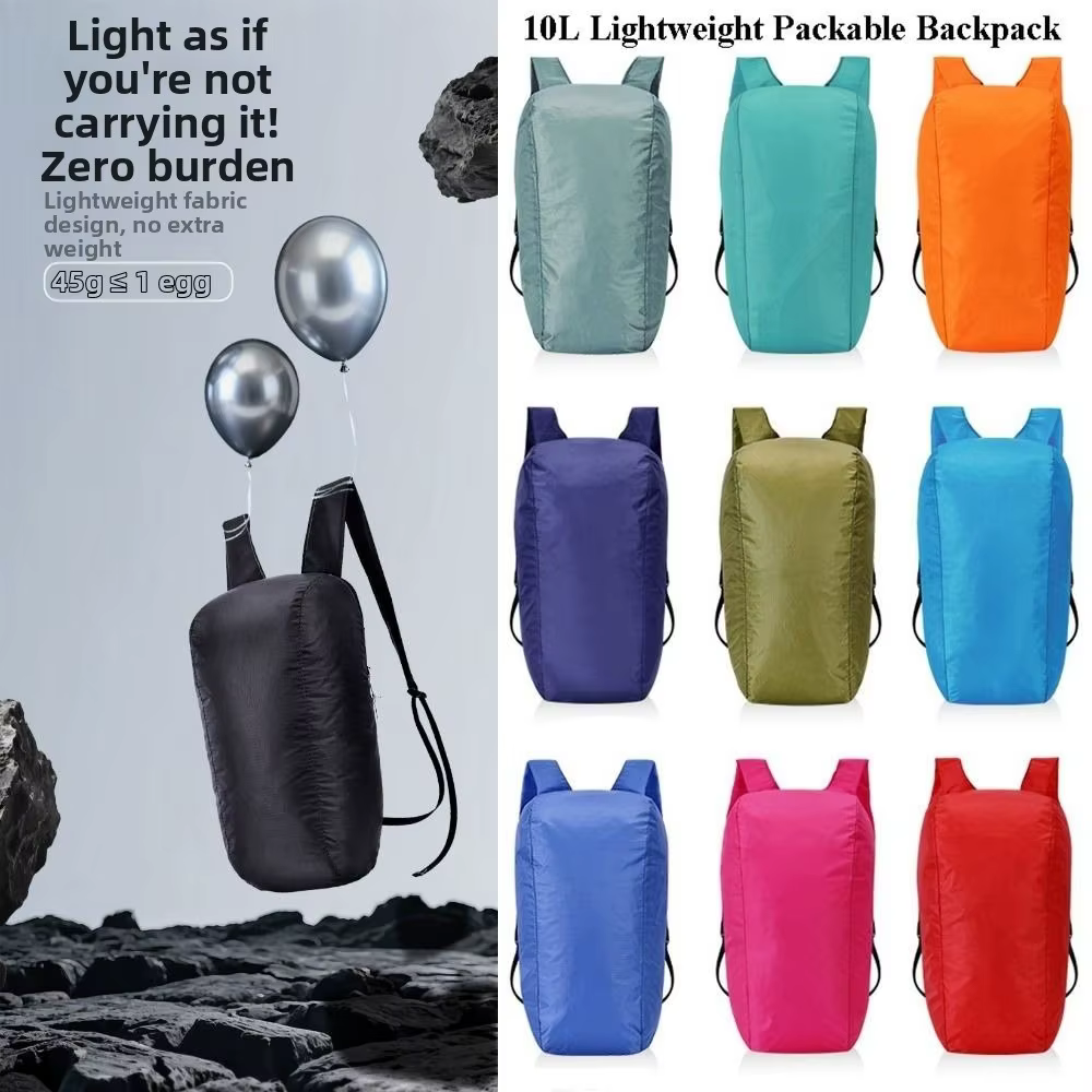Nouveau sac à dos pliable de 10 L
