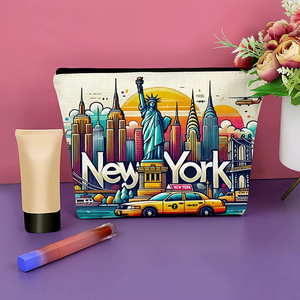 Trousse de maquillage Design New York City avec monuments emblématiques