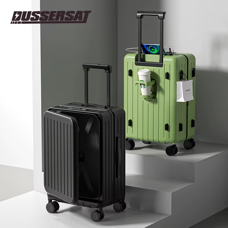 Nouvelle valise ouverte avant cabane boîtier de chariot 20/24/26 pouces cadre de haute qualité