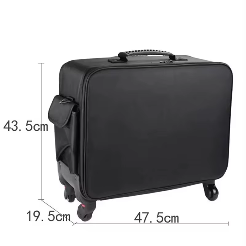 Valise de voyage brodée multicouche de grande taille