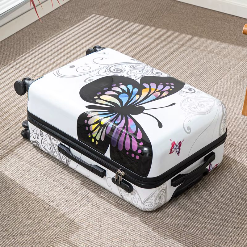 Valise de voyage à roulettes de grande capacité de 20 pouces avec verrouillage par mot de passe pour les vacances et les voyages d'affaires