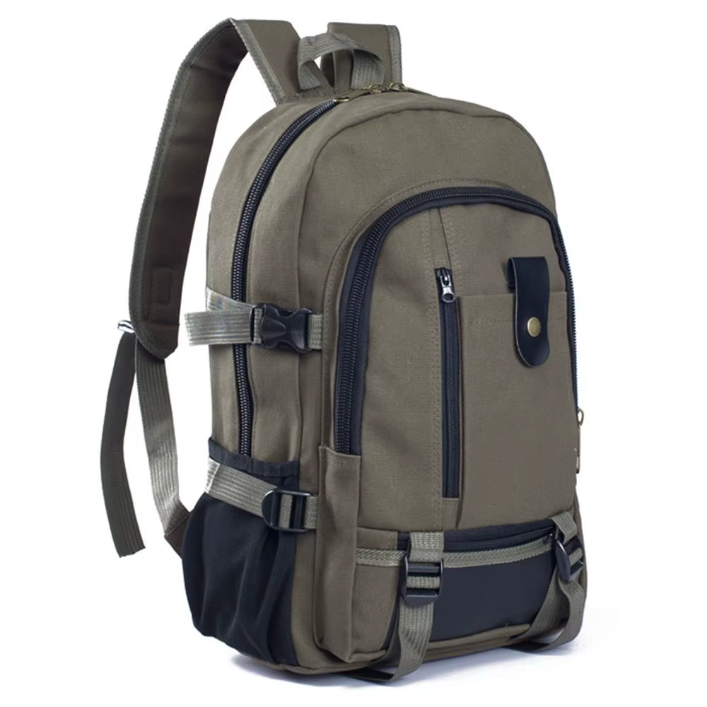 Sac à dos vintage en toile pour camping