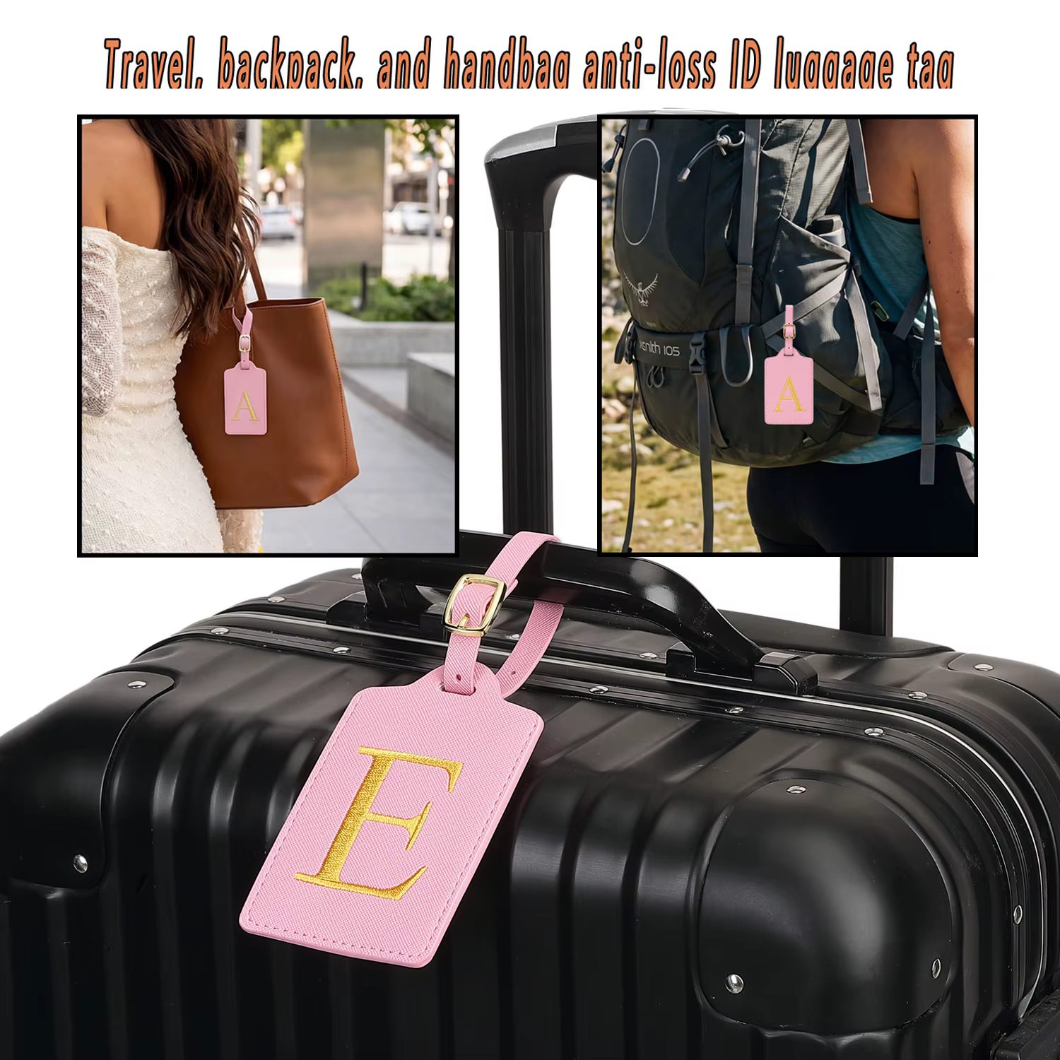 Étiquettes à bagages MIYIN 26 lettres pour valises