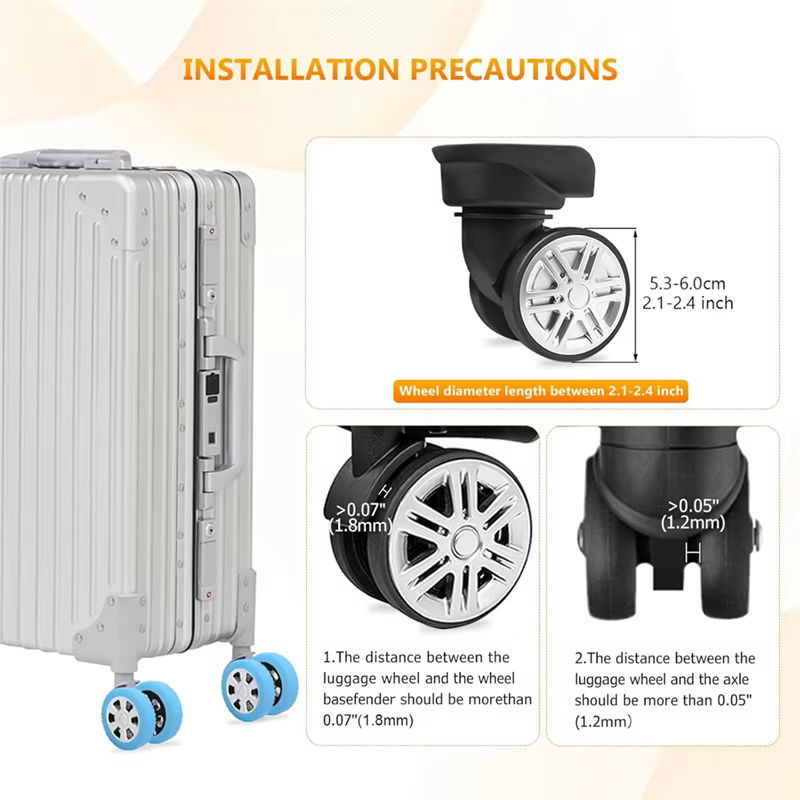 Couvre-roues de valises SOFT-8Pcs