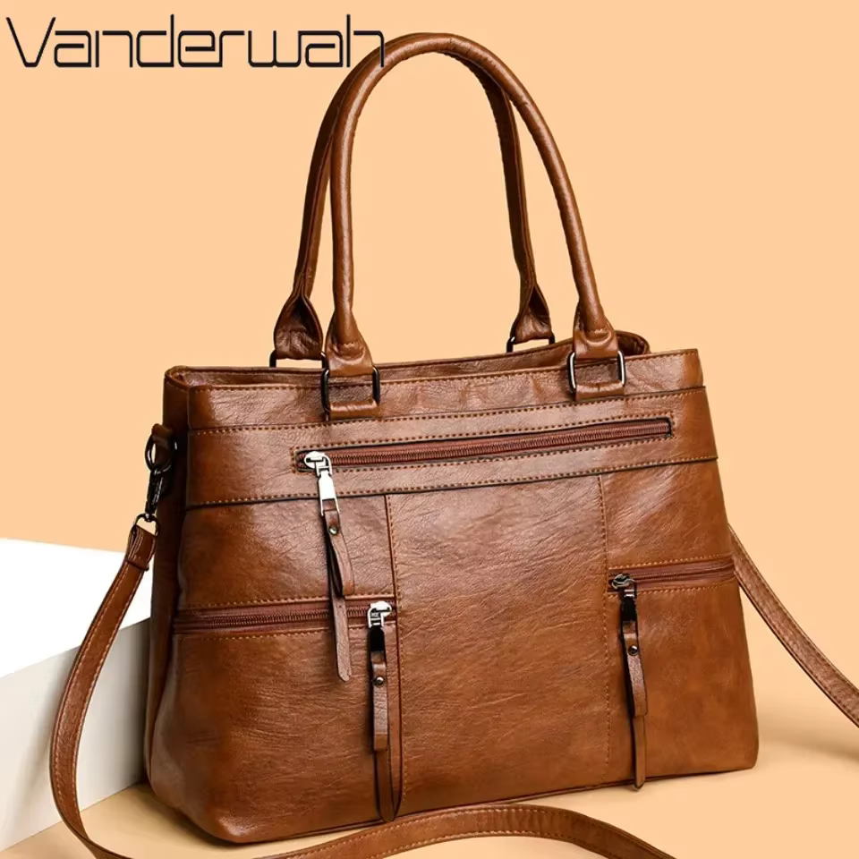 Sac à main élégant pour femmes de haute qualité en cuir sacs à poignée supérieure sac