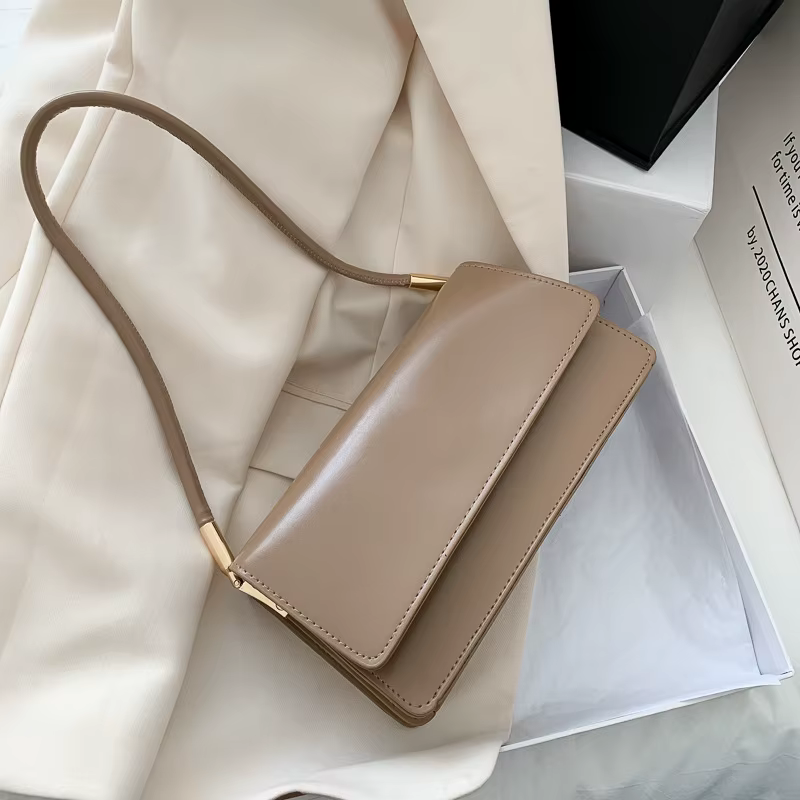 Nouveau sac à bandoulière Simple pour femmes sac à aisselles en cuir PU couleur unie dame sac à main décontracté filles petit sac carré sac bolso mujer