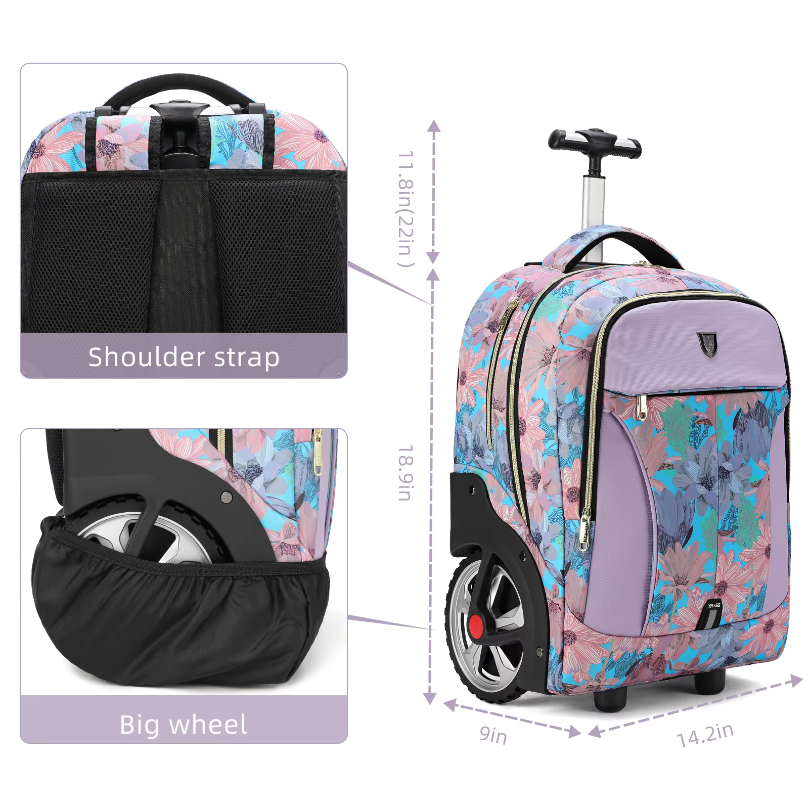 Valise de voyage à roulettes