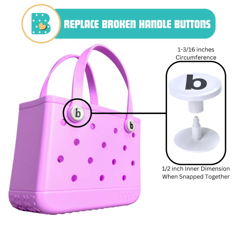 XL Sac de plage accessoires Rivet Extra Large Sac à main en plastique bouton Standard EVA caoutchouc
